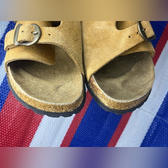 ✨🥳 NWOT - Flings - Zurich - Two Strap Brown Leather Sandals - Women’s Size 8 - Picture 6 of 12